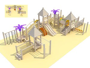 Patio de niños al aire libre de alta calidad 2019 al mejor precio serie de madera TQ-MT508