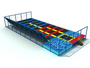 Centro comercial de diseño libre zona de descanso para niños parque de trampolín KP-140814