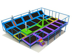 Parque de trampolín para niños de alta calidad para interiores y exteriores KP-141105