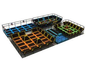 Nuevo parque de atracciones elástico de trampolín para interiores KP-141211