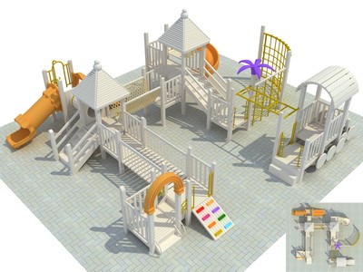 Los juegos infantiles de lujo de la serie Woodenl al aire libre TQ-MT512