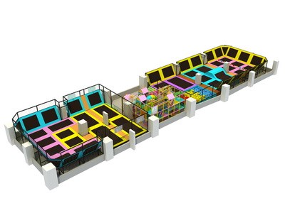 Equipo de trampolín personalizado para niños parque de trampolín enorme en venta KP-150210