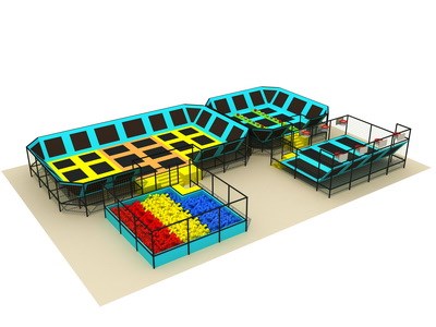 Central Business personalizada trampolín grande cubierta Parque KP-150601