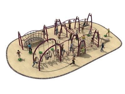 columpio de cuerda para parque infantil TQ-TN006
