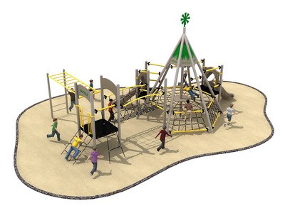 puente de cuerda para parque infantil TQ-TN013