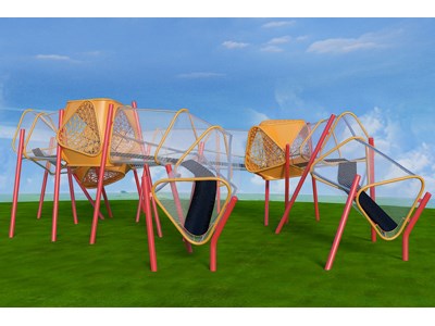 Diapositiva de plástico galvanizado de metal preescolar niño útil al aire libre patio TQ-FB103
