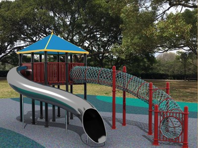 China de calidad superior juegos al aire libre equipo de gimnasio niños deslizan patios al aire libre en venta TQ-FB309