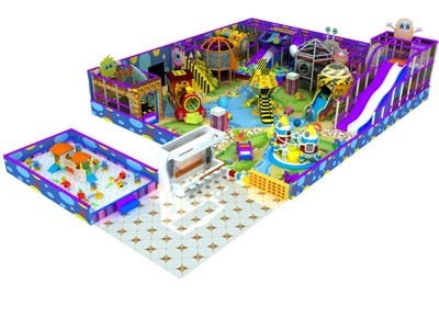 Equipo de juegos blandos para niños pequeños usados en el patio de recreo en venta TQ-TQB170227T1