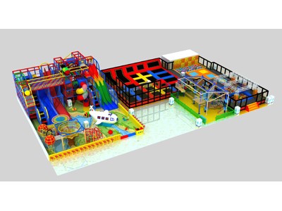 Los niños comercial colorido castillo travieso juegos de patio interior patio de juegos interior TQ-TQB170711T2