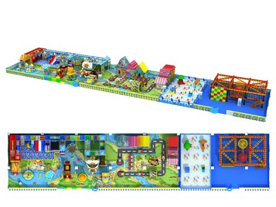 LLDPE importado para niños de diseño lujoso, área de juegos interior con piscina de bolas grandes TQ-TQB180301T8