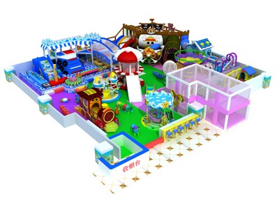 Los niños del patio interior equipan el patio inflable de la piscina de la bola con la diapositiva y el trampolín TQ-TQB180301T11