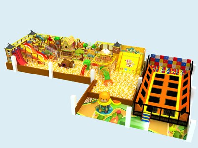 Centro comercial Zona de juegos comercial para niños, Casa de juegos de plástico para niños TQ-TQB180301T13