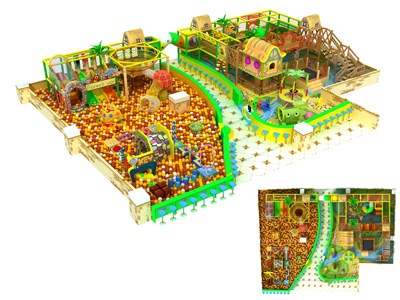 Área de juegos profesional estándar para niños pequeños Play Play Indoor TQ-TQB180301T19