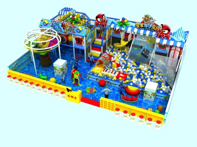 Hermoso océano eléctrico para niños, juegos infantiles comerciales interiores con pvc de madera de esponja de metal TQ-TQB180503T1